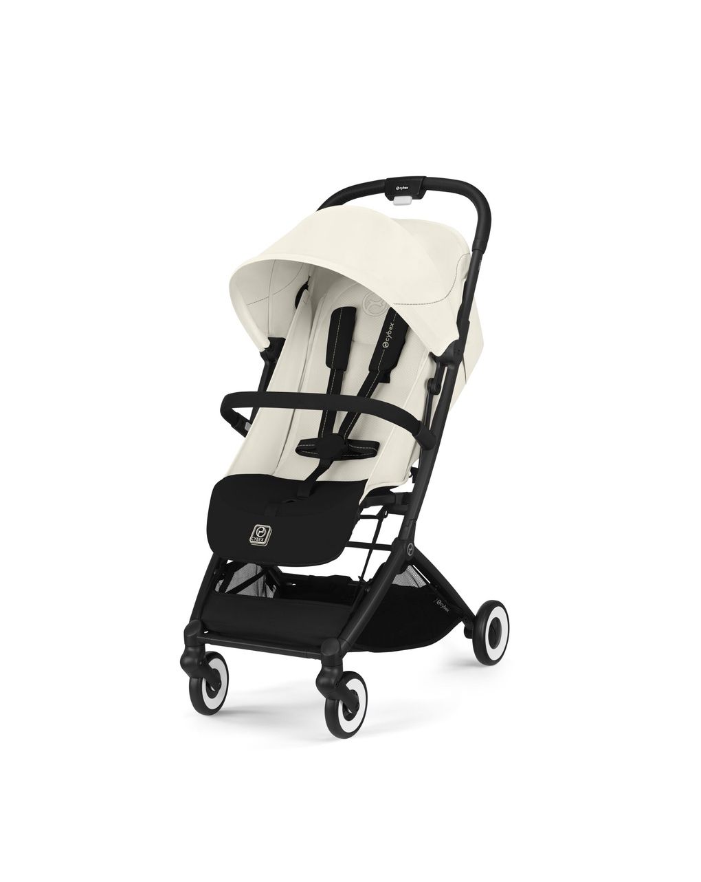 Passeggino orfeo blk canvas white light beige - cybex