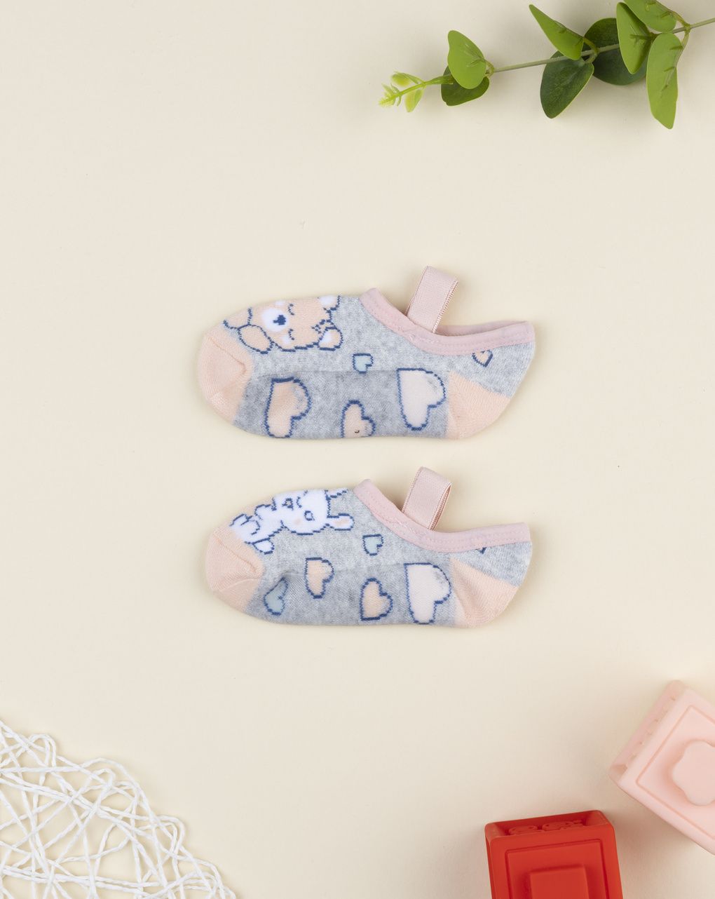 Ballerina bimba grigio/rosa