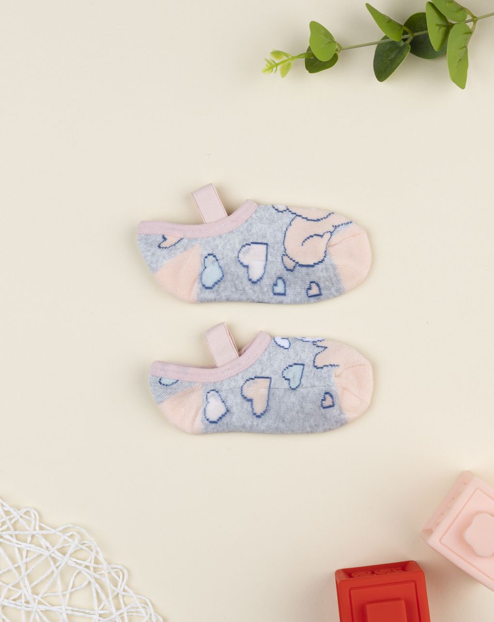 Ballerina bimba grigio/rosa