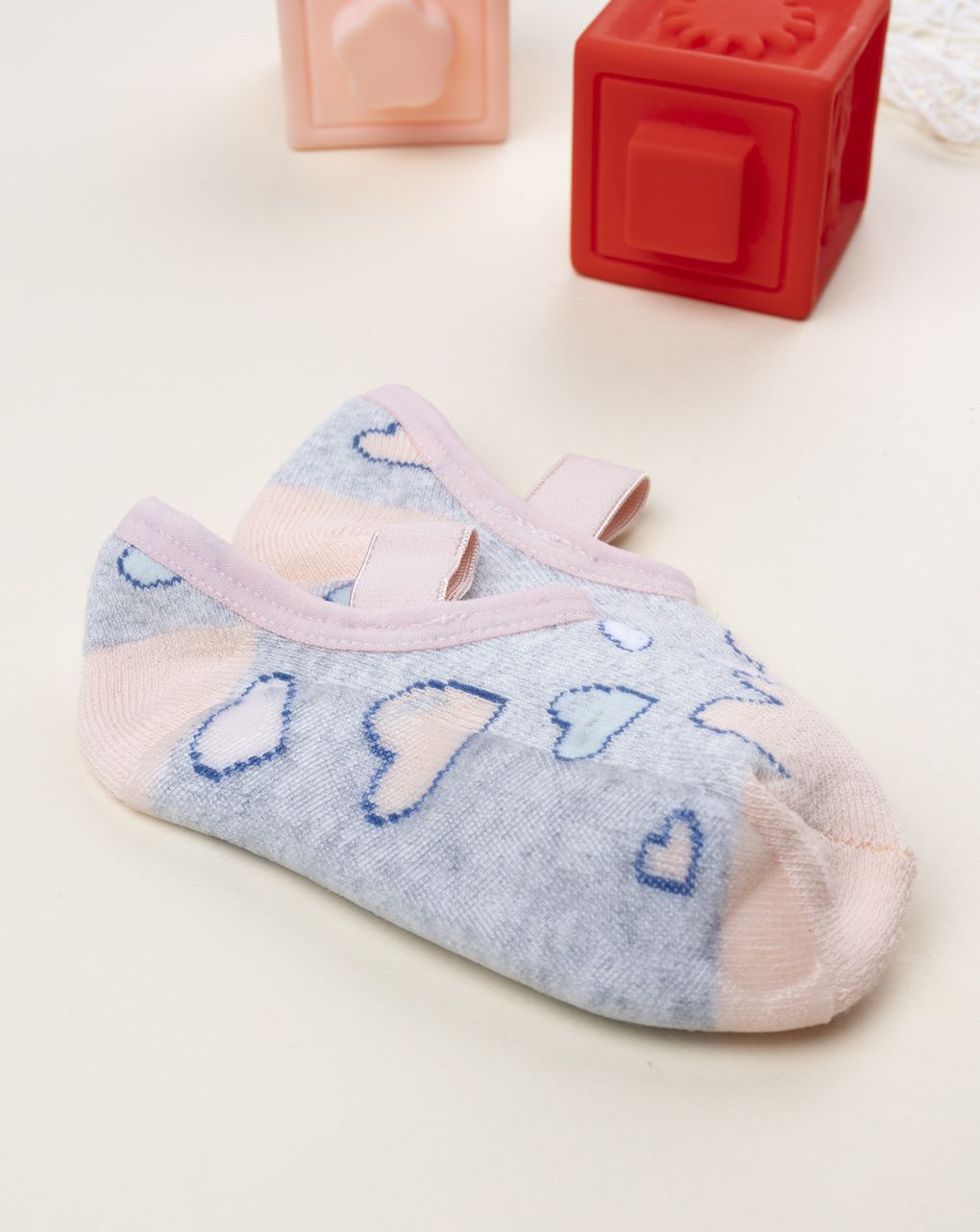 Ballerina bimba grigio/rosa