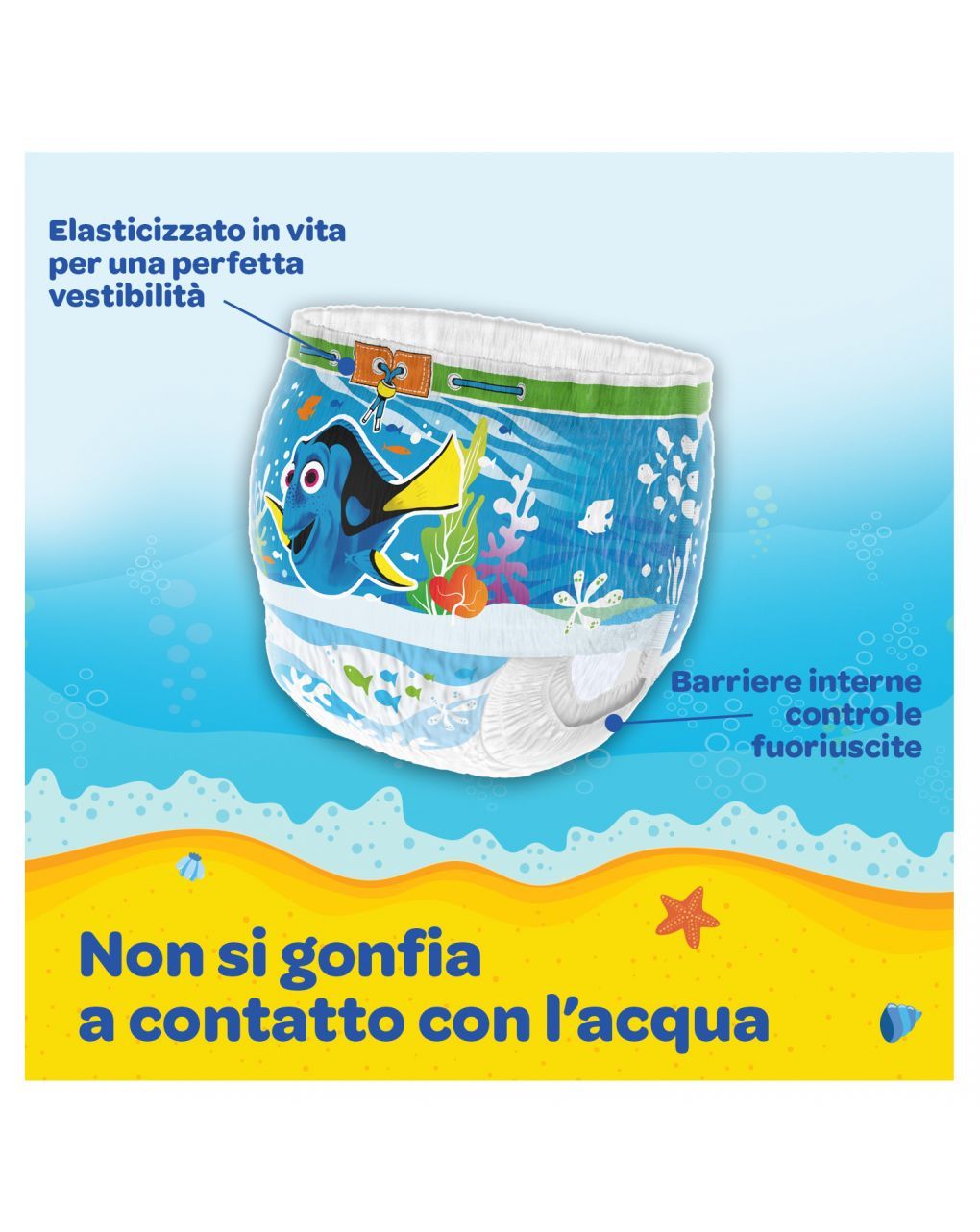 Huggies – little swimmers pacco doppio tg. 5-6 (19 pz)