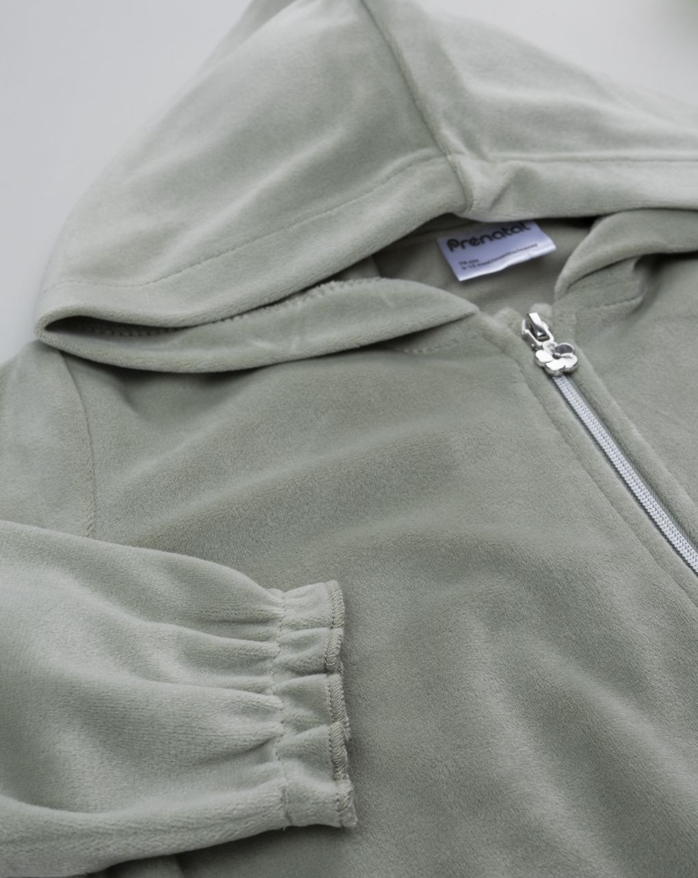 Felpa ciniglia bimba verde