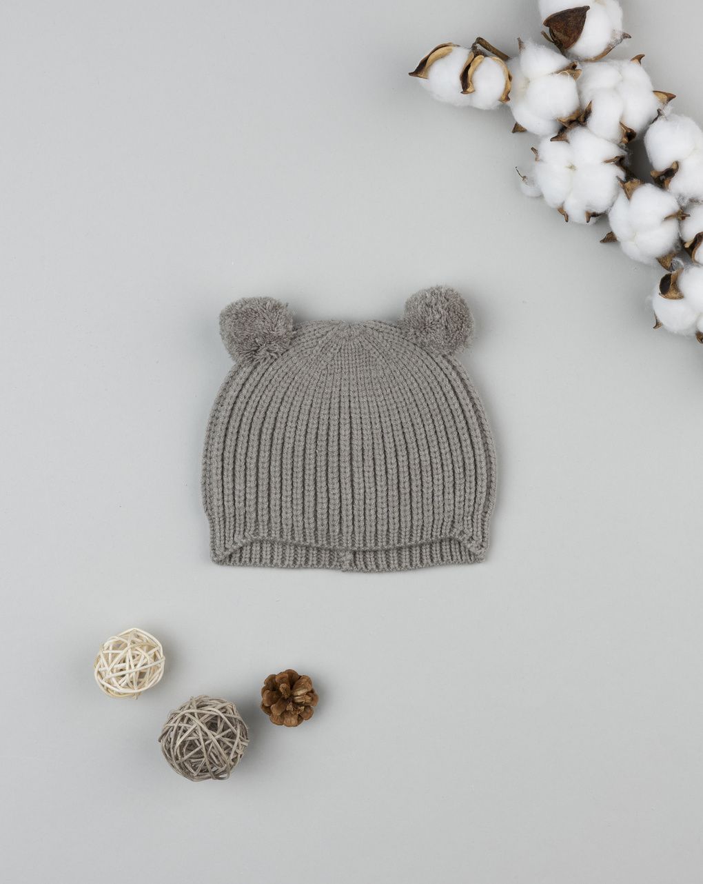 Cappello bimbo verde con orecchie