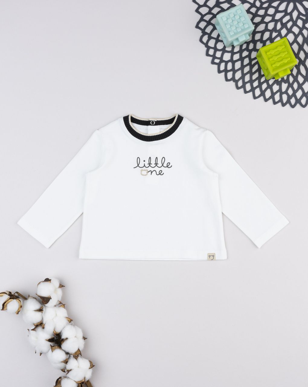 T-shirt bimbo bianca little one