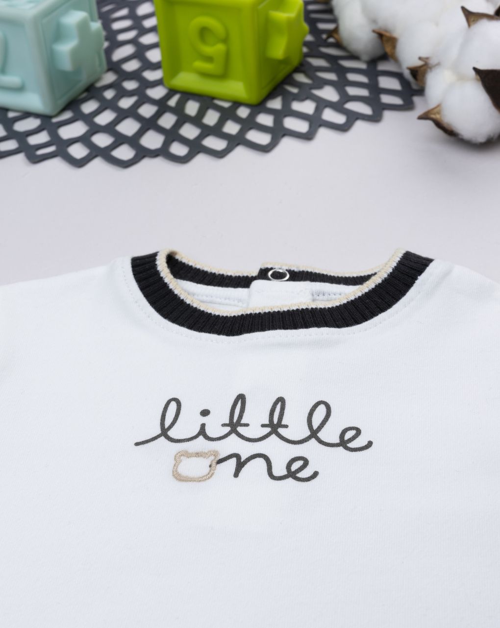 T-shirt bimbo bianca little one