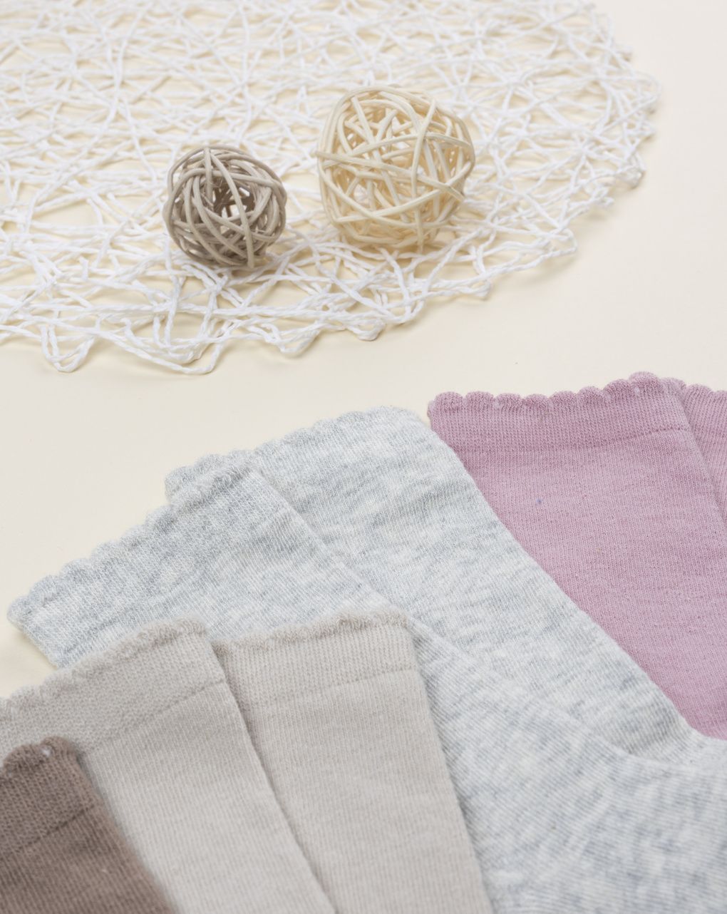 Pack 4 calze bimba tinta unita