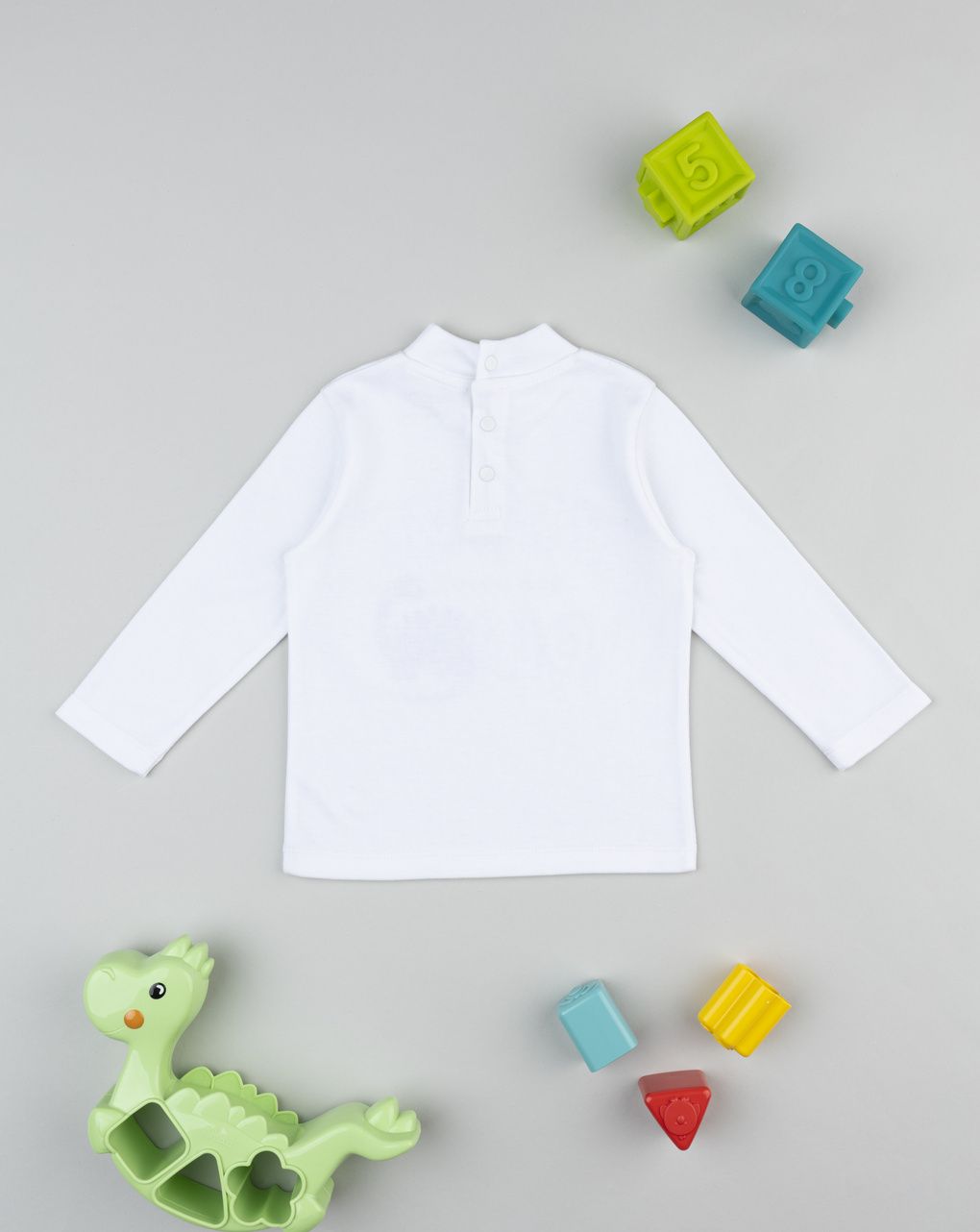 Lupetto bimbo bianco brave dino