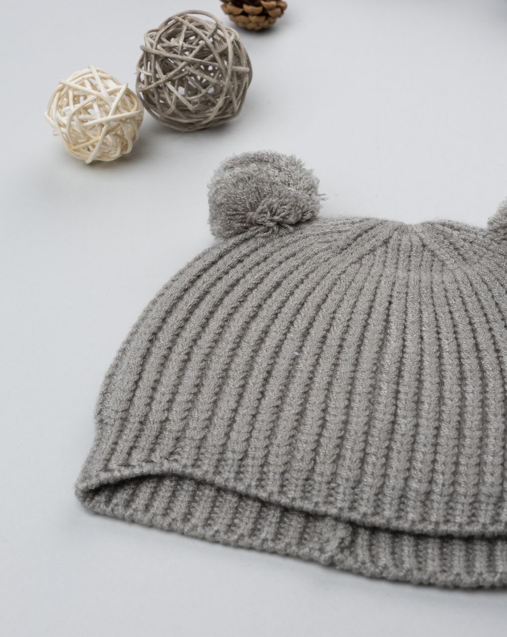 Cappello bimbo verde con orecchie