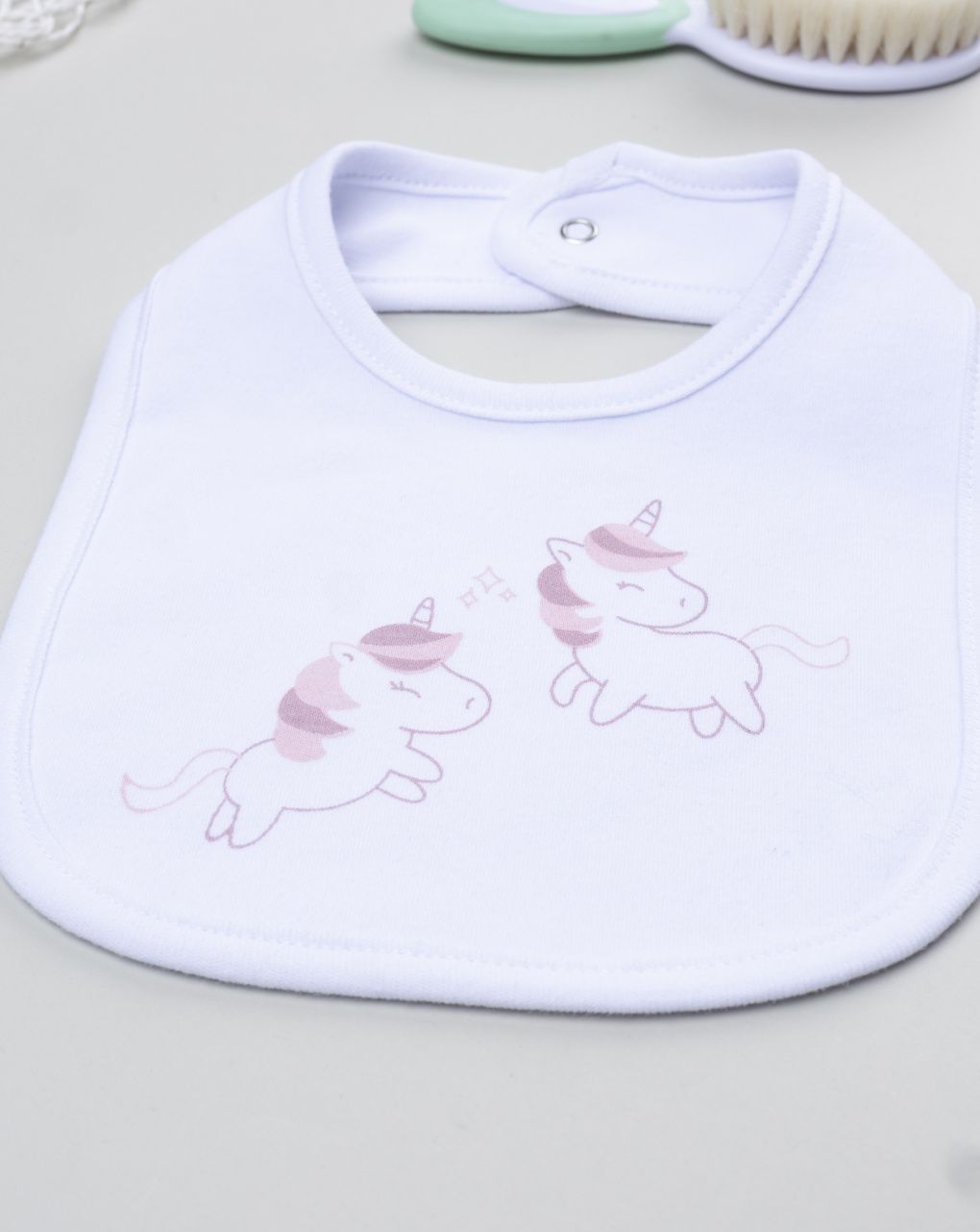 Bavaglino bimba unicorni