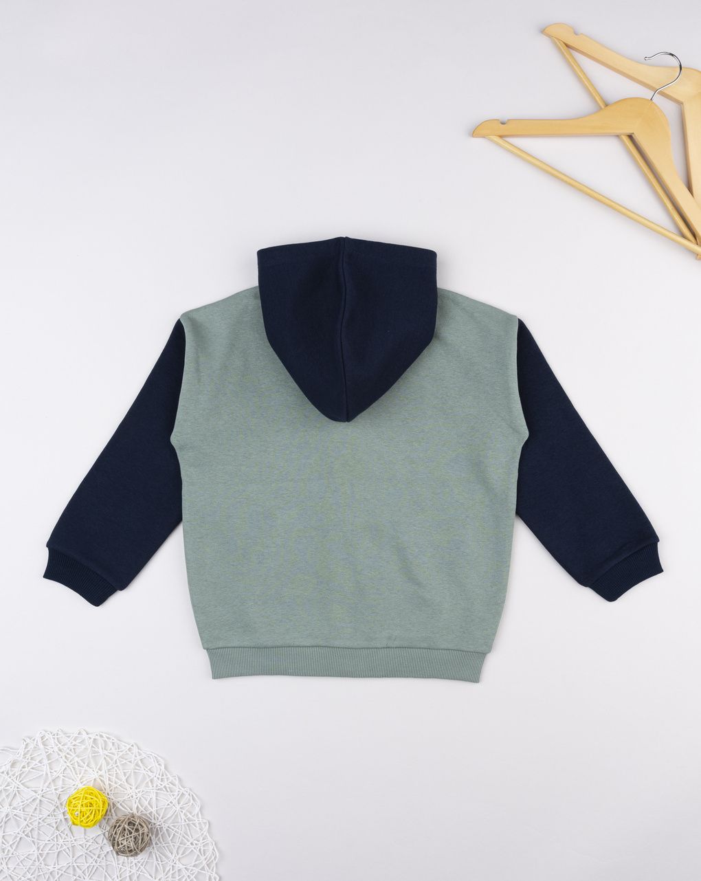 Felpa bimbo blu/verde "dinos"