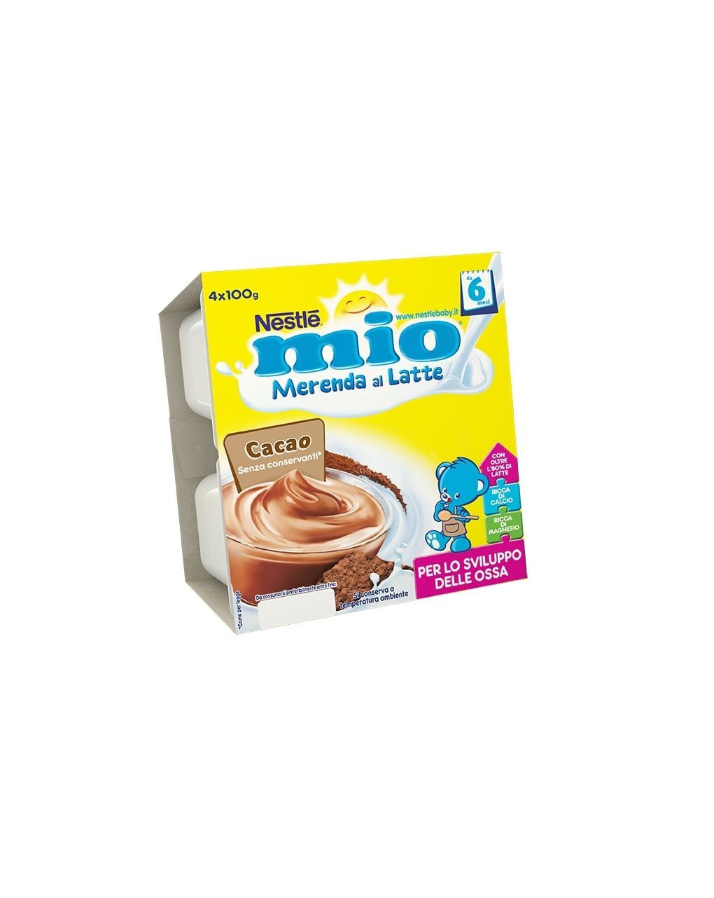Merenda al latte cacao 4x100g - nestlè mio