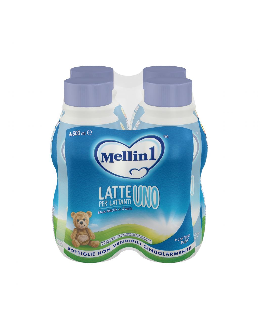 Latte 1 liquido 4x500ml - mellin