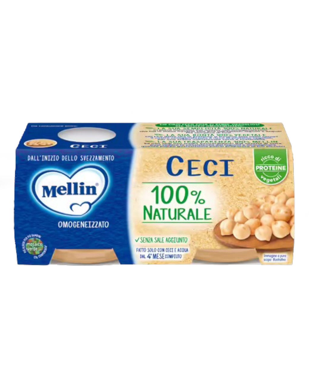 Omogeneizzato ceci 2x80gr - mellin