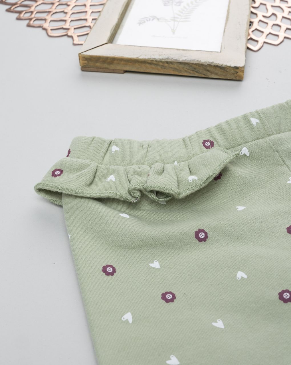 Legging bimba verde allover