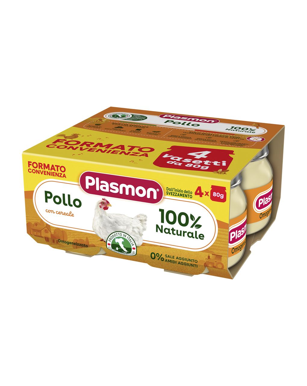 Omogeneizzato pollo 4x80g - plasmon