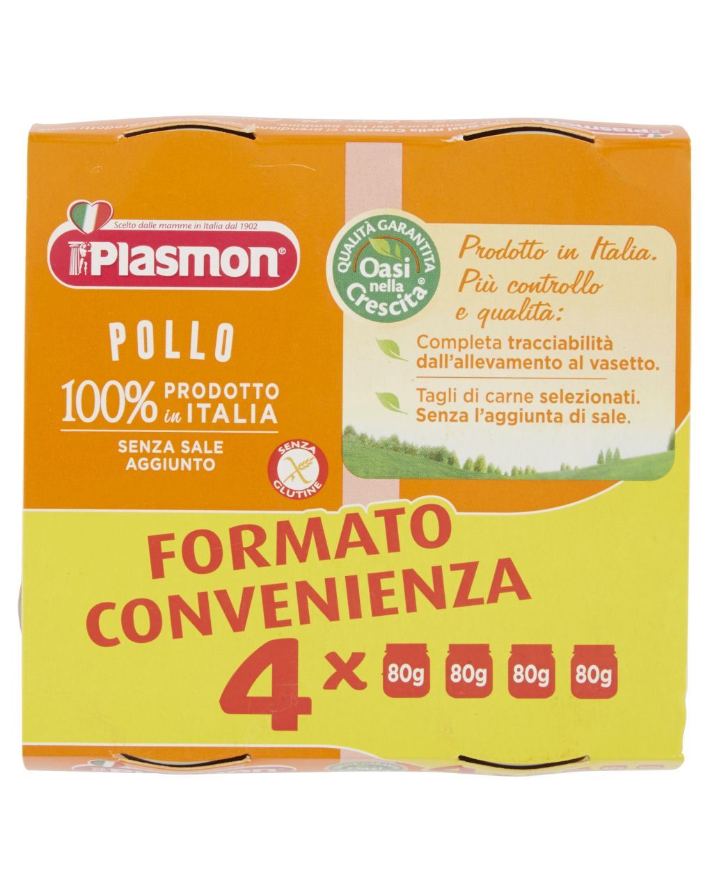 Omogeneizzato pollo 4x80g - plasmon