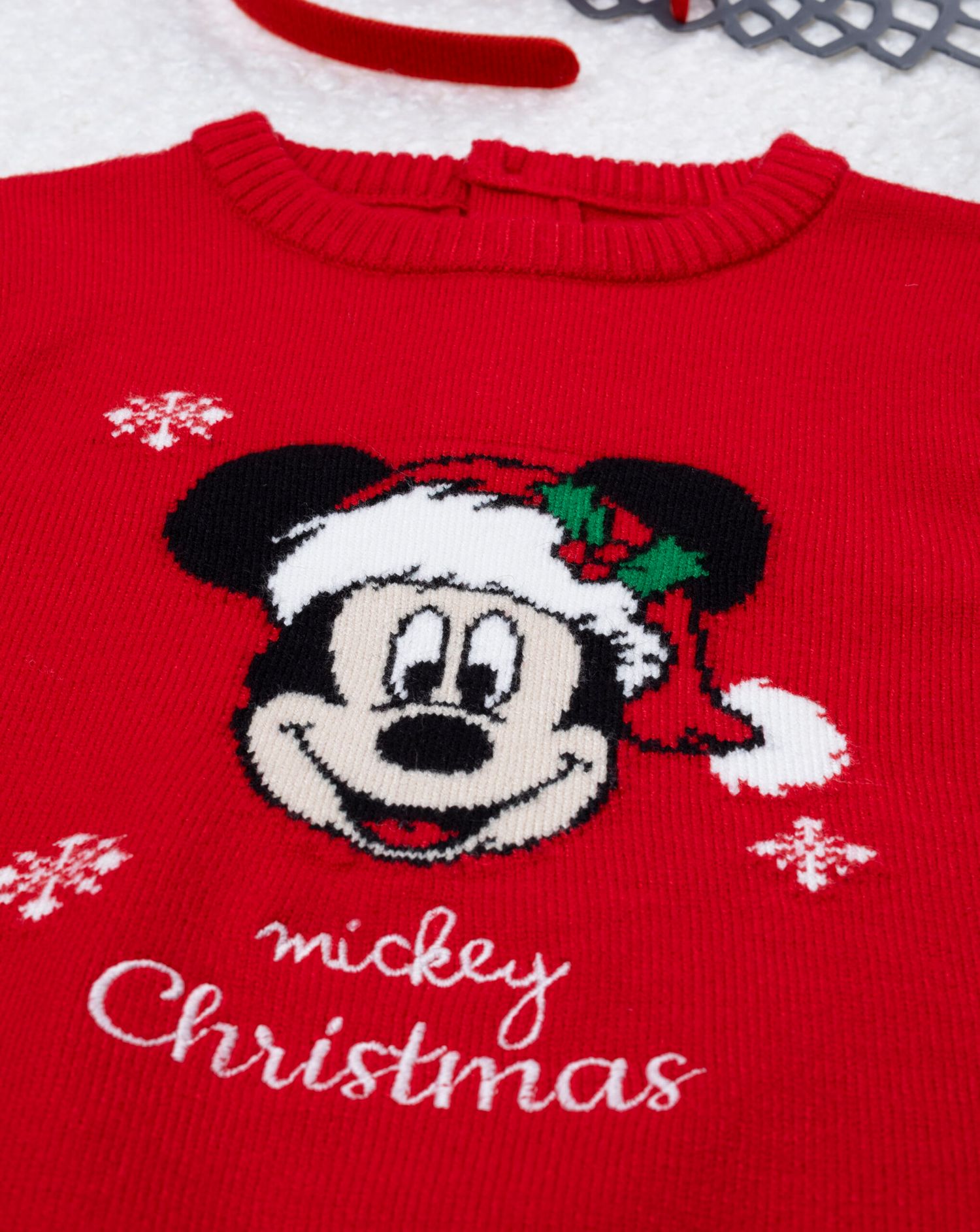 Maglia bimbo rossa mickey natale