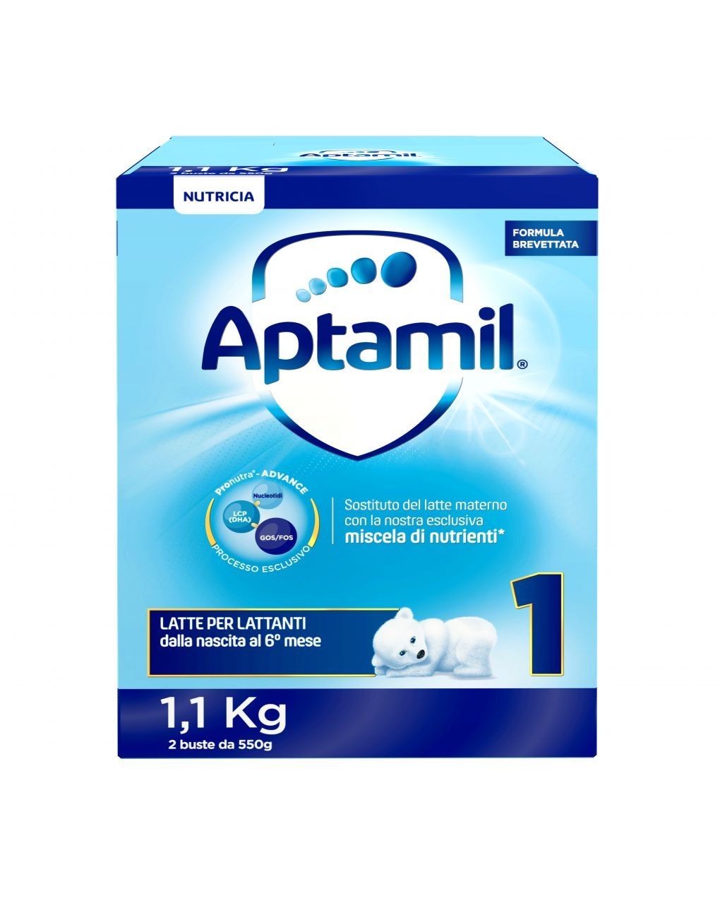 Nutrobiotik 1 latte di partenza in polvere 1100gr - aptamil