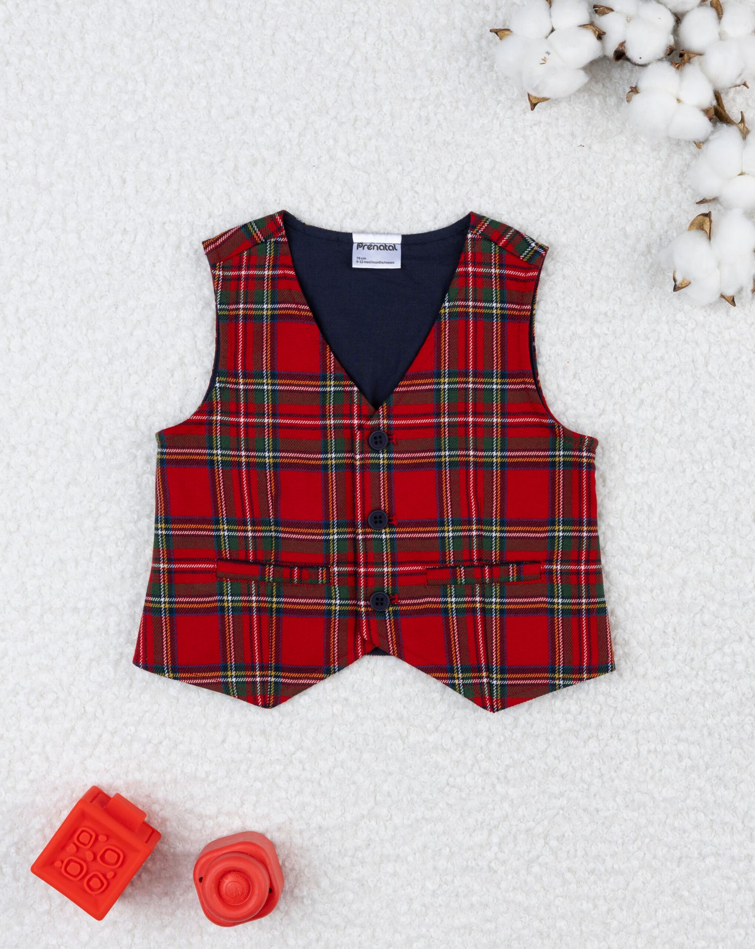 Gilet tartan bimbo
