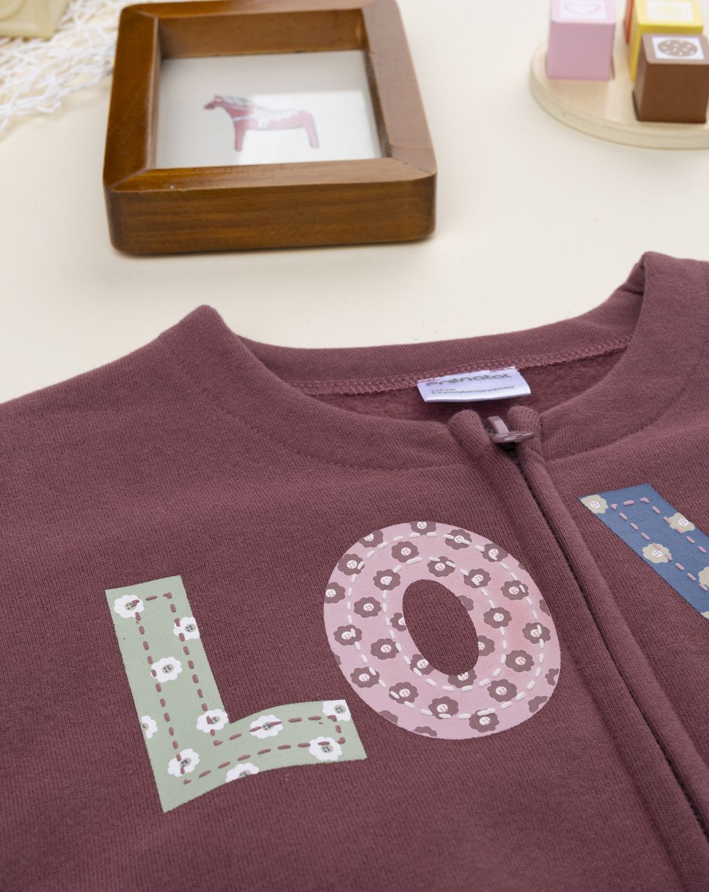 Felpa bambina rosa love