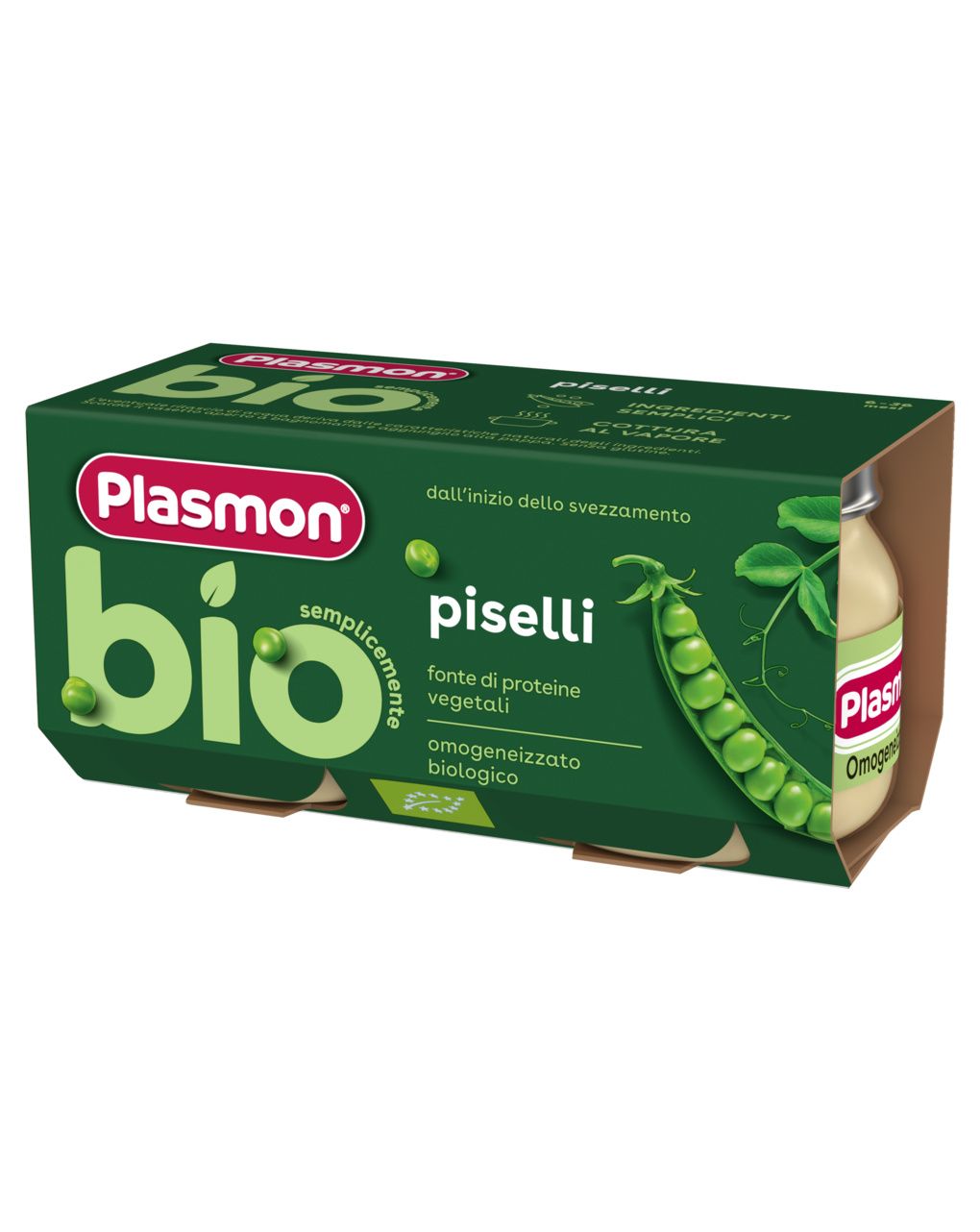 Omogeneizzato piselli bio 2x80 gr - plasmon
