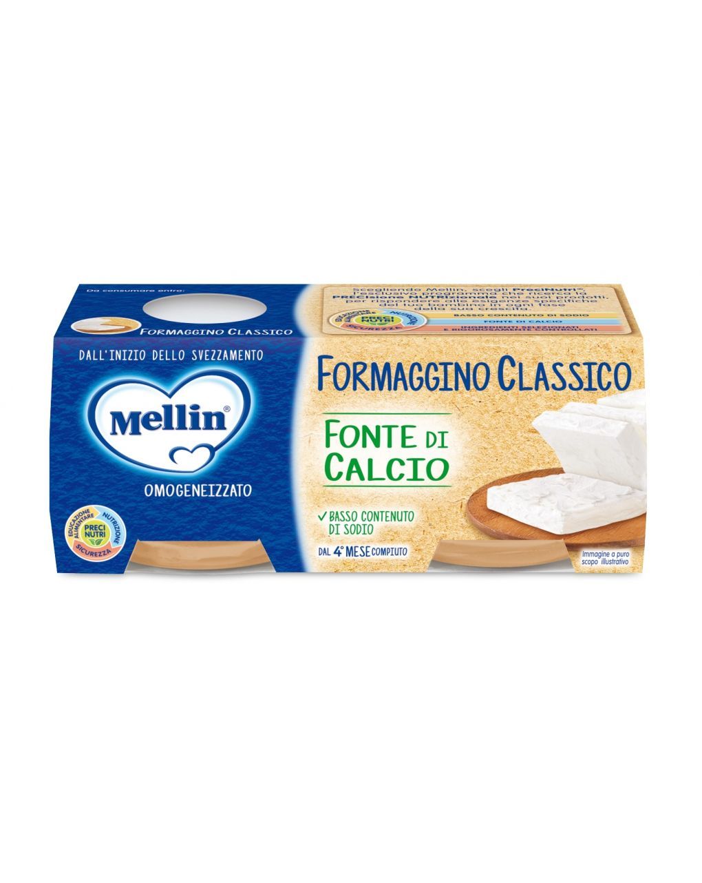 Baby formaggino classico 2x80g - mellin