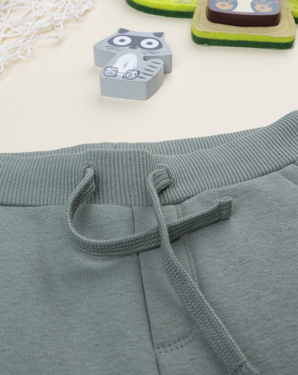 Pantalone bambino verde con stampa