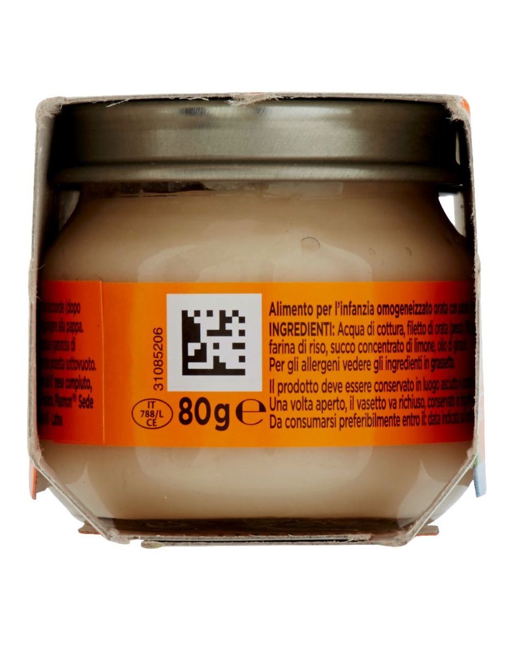 Omogeneizzato orata con patate - 4x80g - plasmon