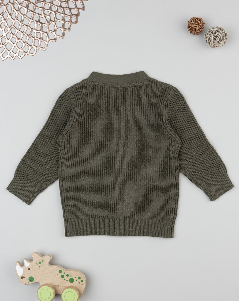 Cardigan bimbo verde