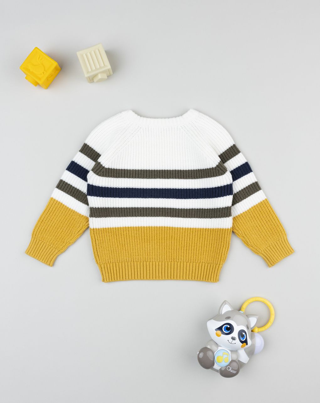 Maglia bimbo rigata con patch