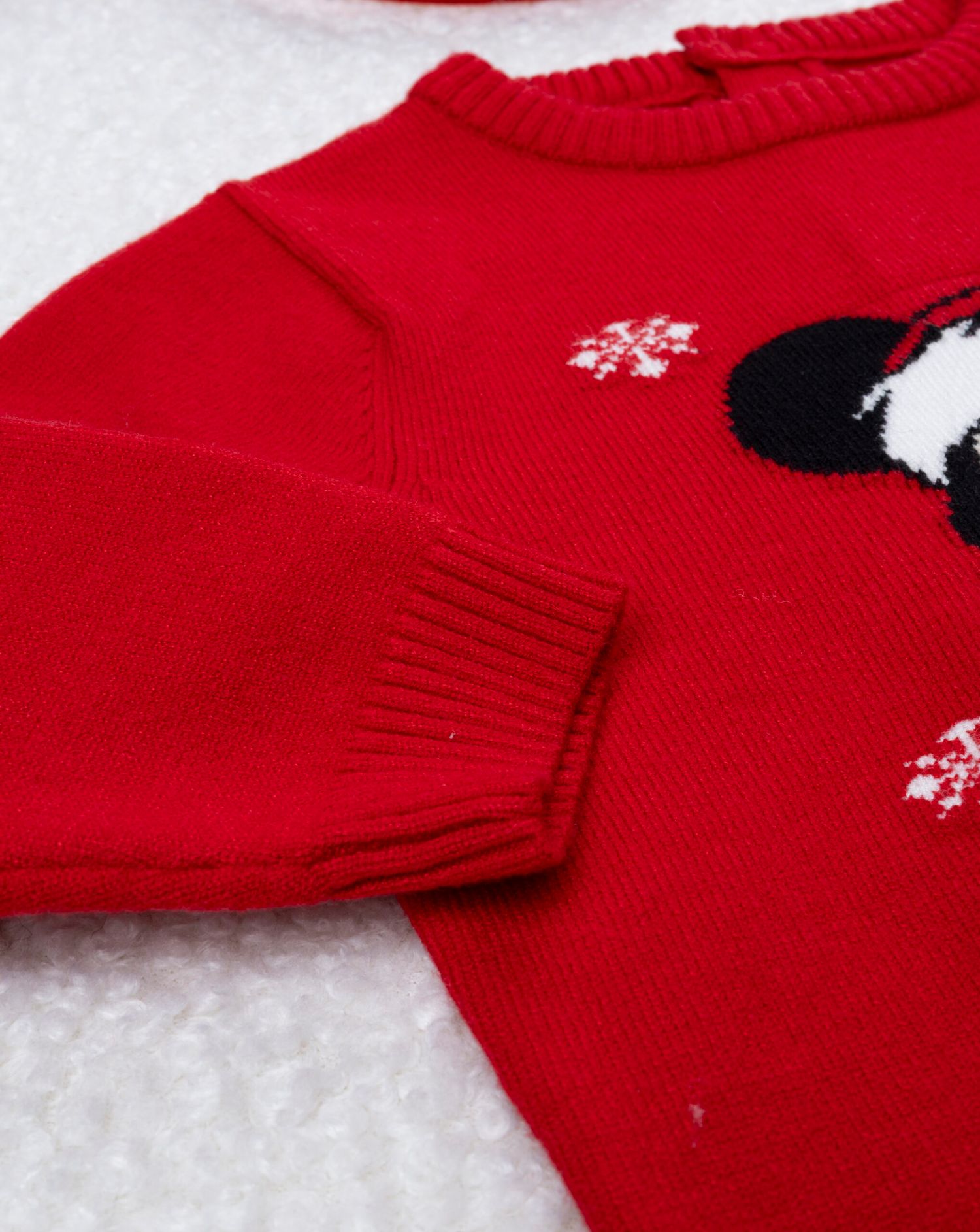 Maglia bimbo rossa mickey natale