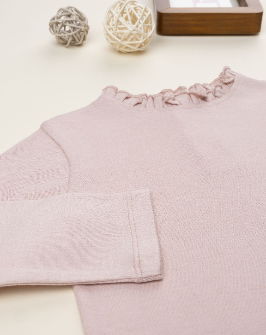 T-shirt manica lunga bimba rosa