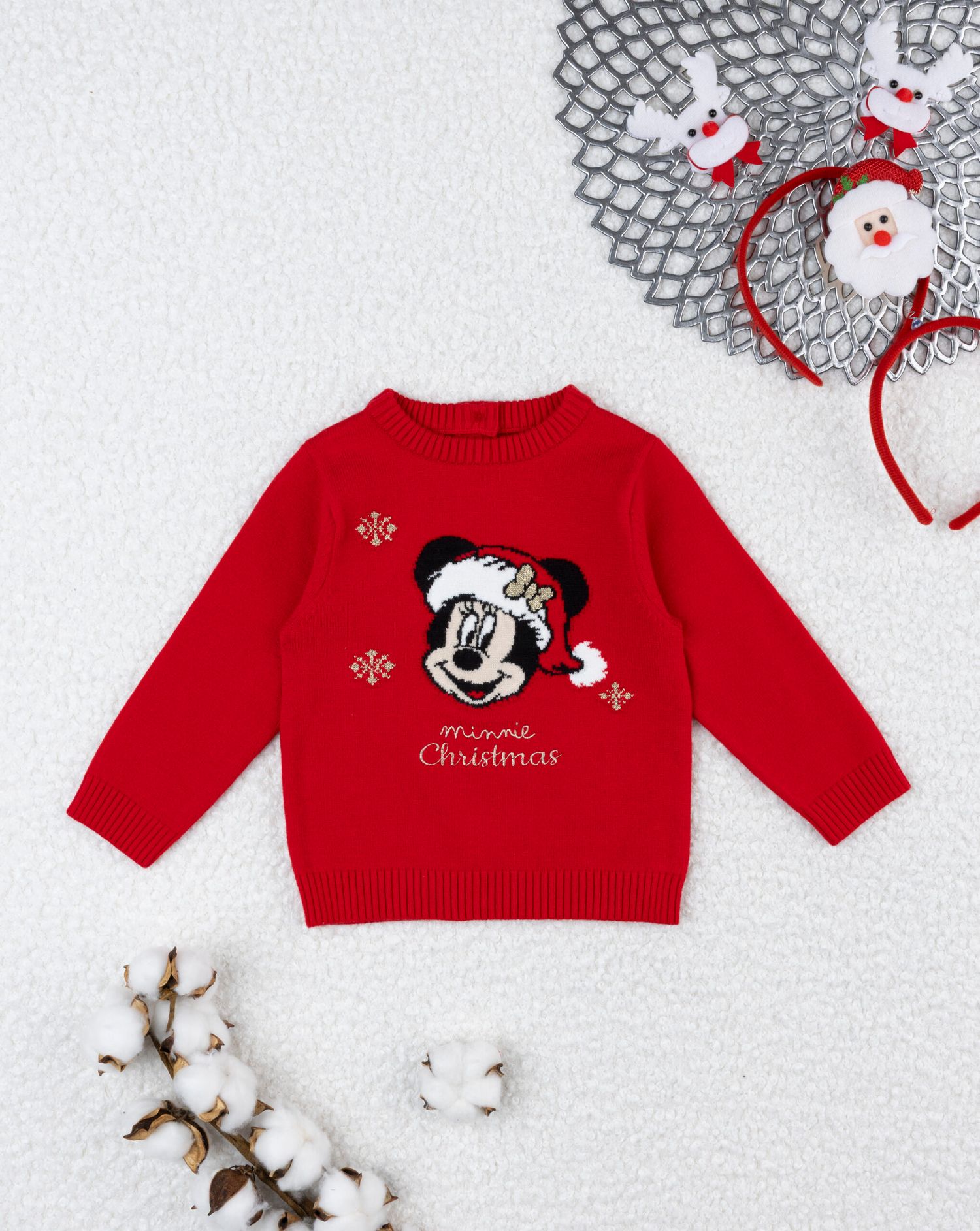 Maglione tricot disney minnie natale