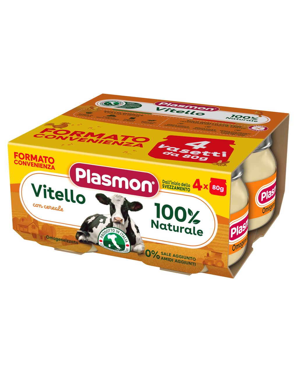 Omogeneizzato vitello  4x80g - plasmon