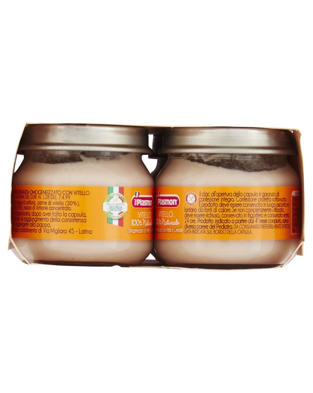 Omogeneizzato vitello  4x80g - plasmon