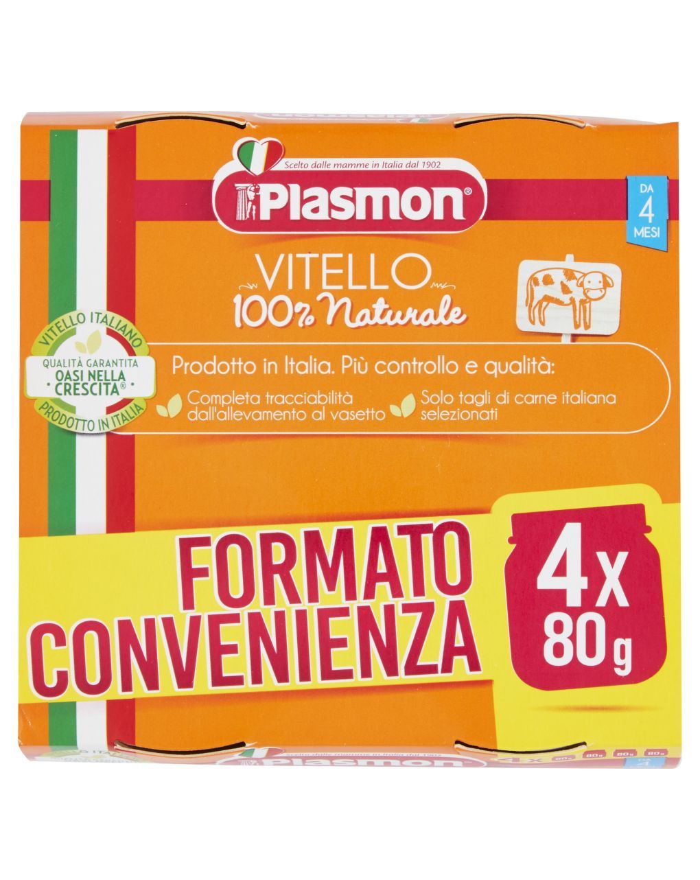 Omogeneizzato vitello  4x80g - plasmon