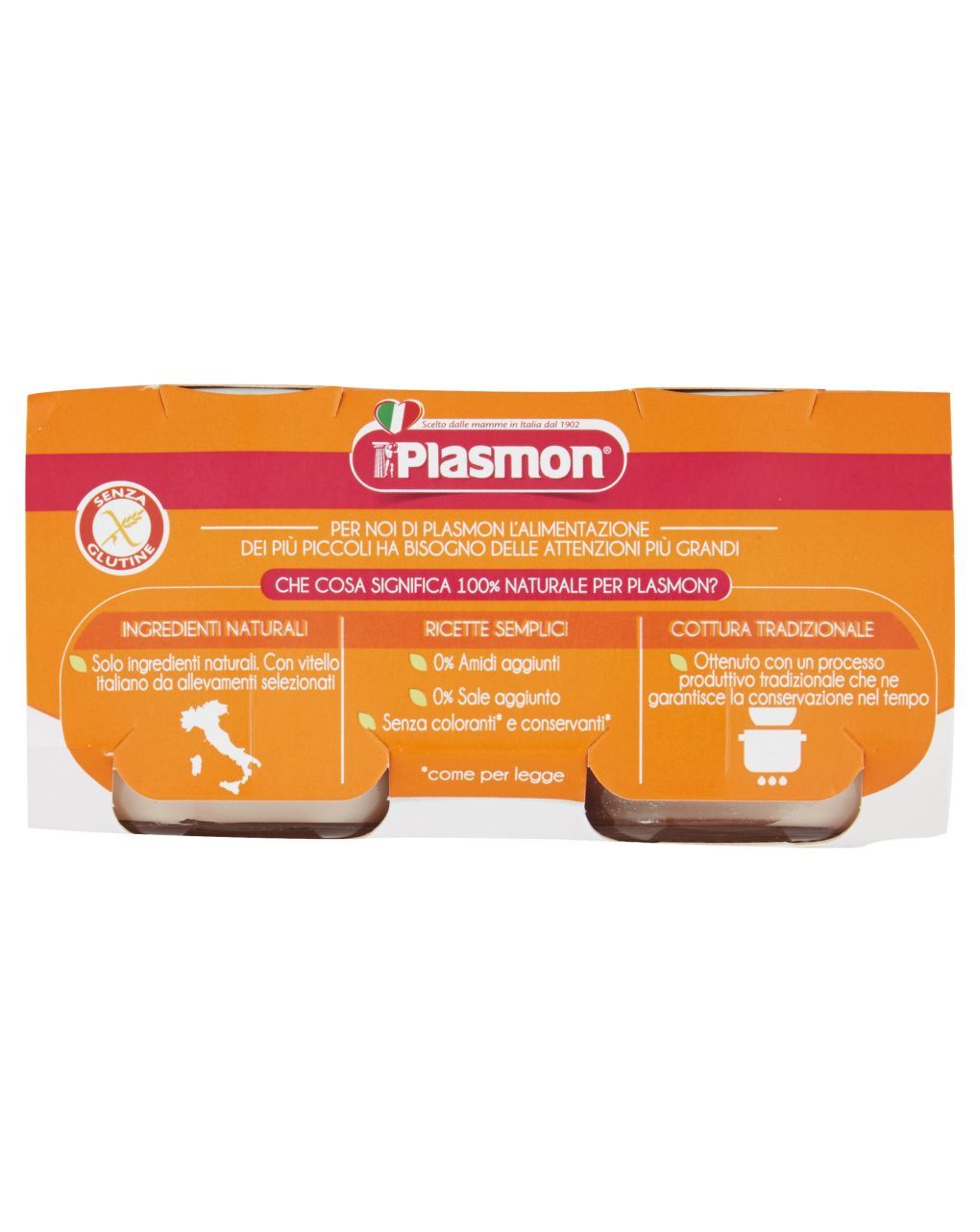 Omogeneizzato vitello  4x80g - plasmon