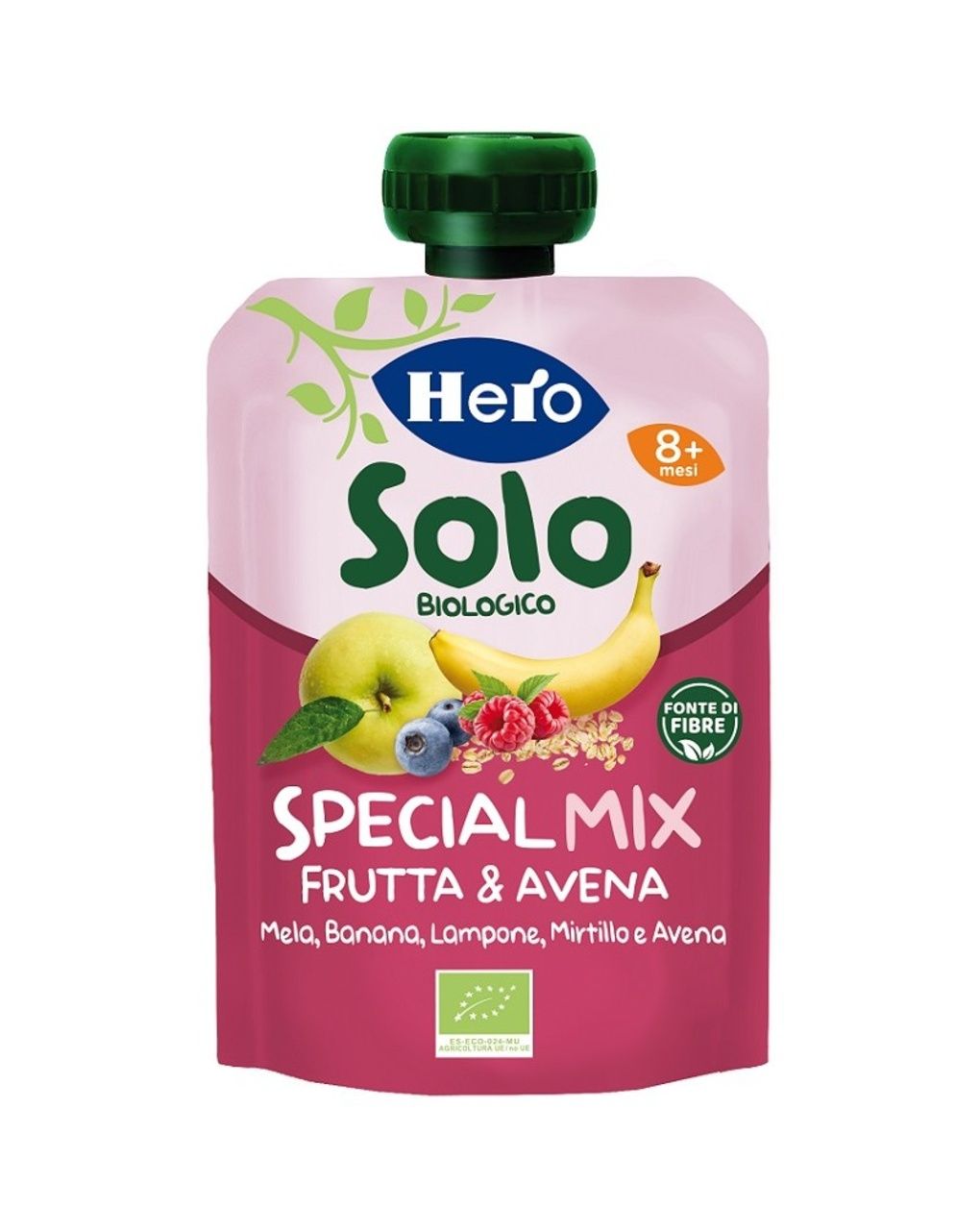 Pouch mix frutta e avena 8+ mesi - hero solo