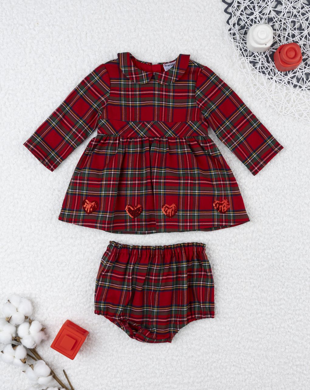 Abito tartan bimba