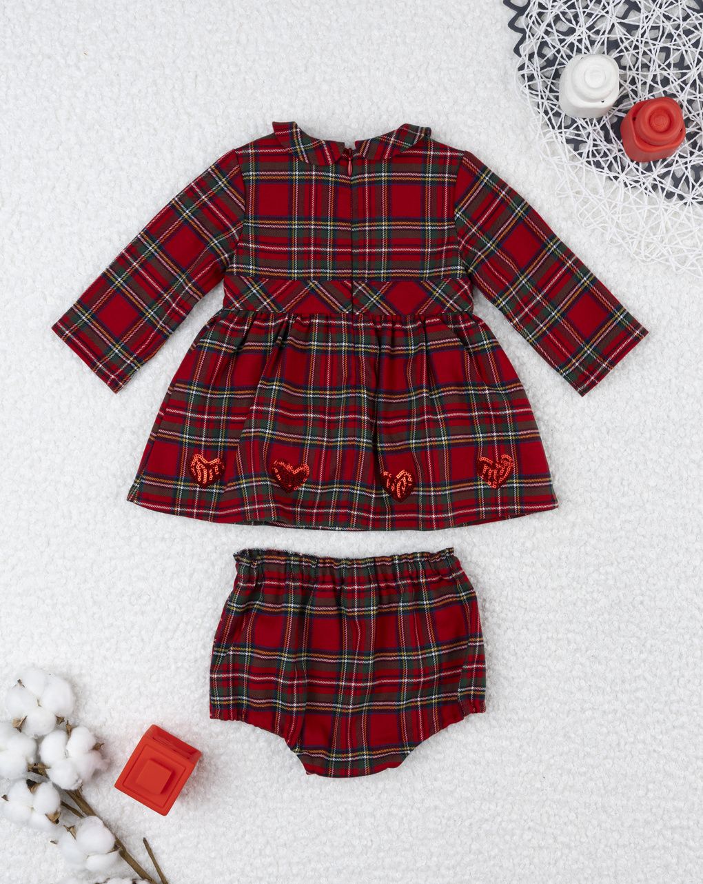 Abito tartan bimba