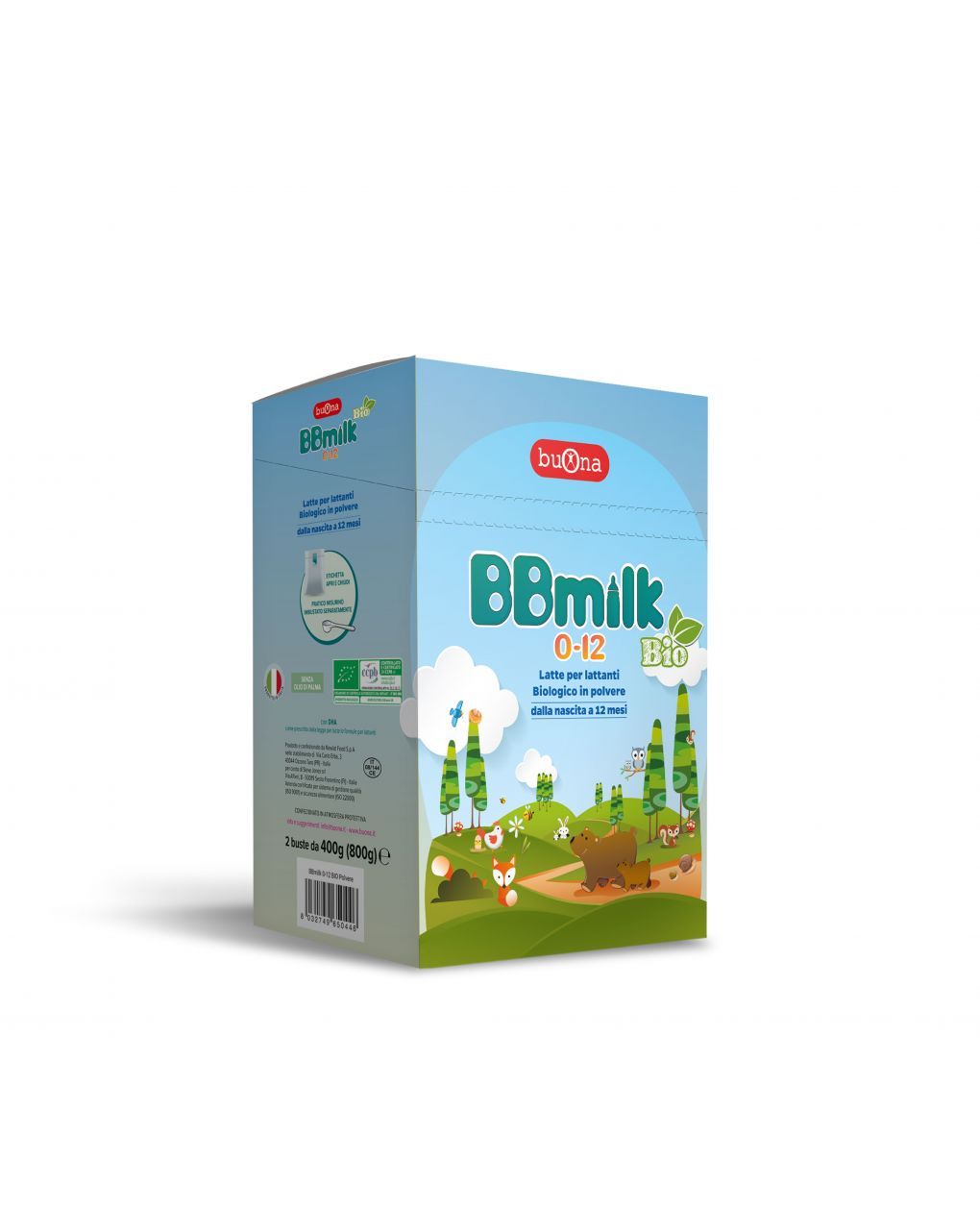 Latte bbmilk 0/12 mesi bio polvere 800g - buona