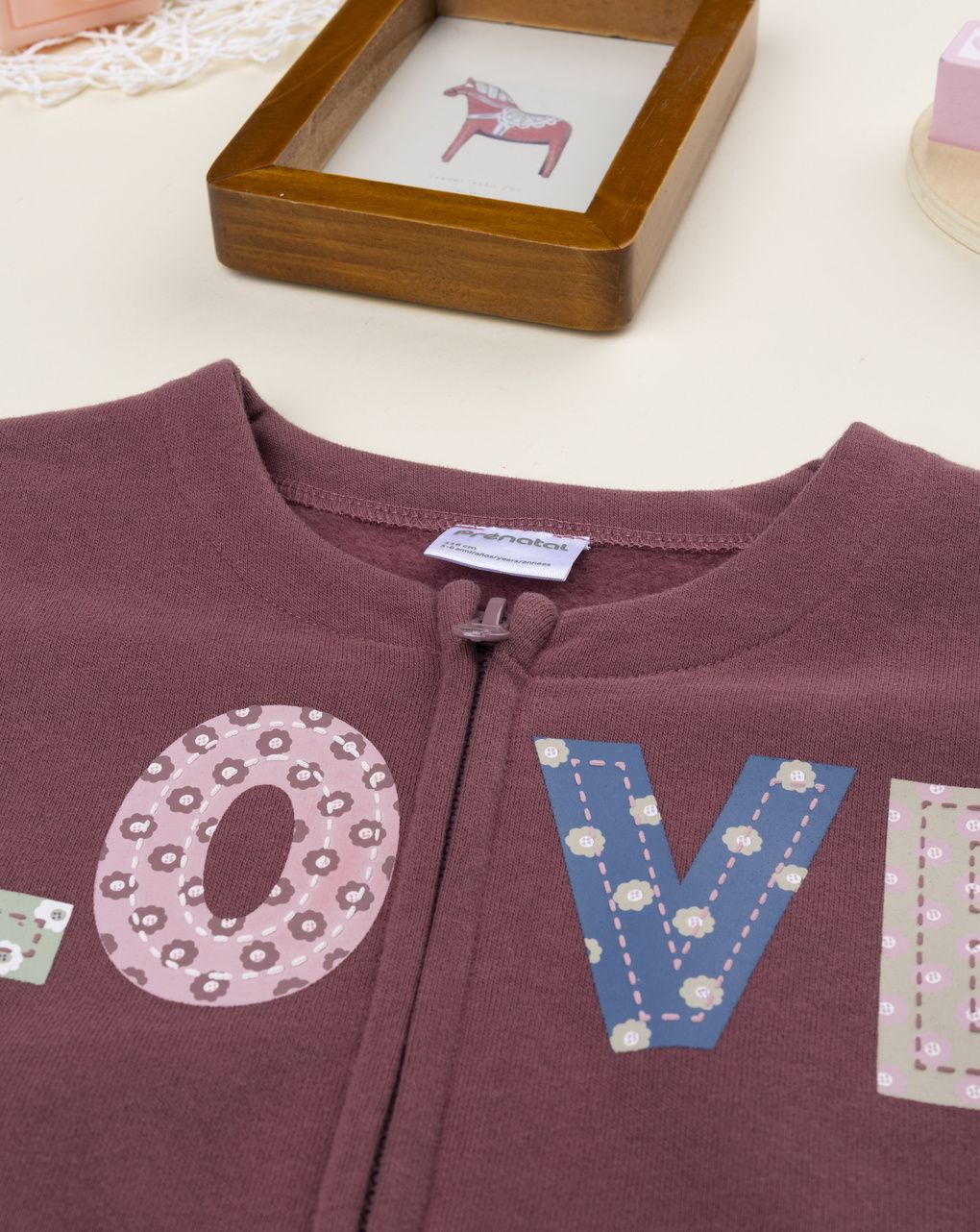 Felpa bambina rosa love