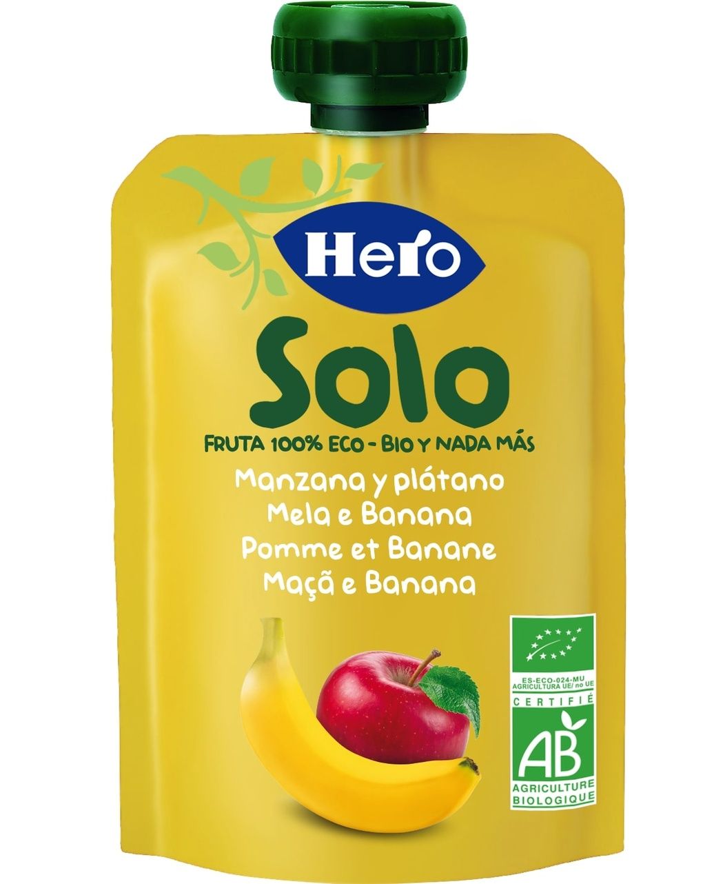 Pouch mela banana bio 100g - hero baby