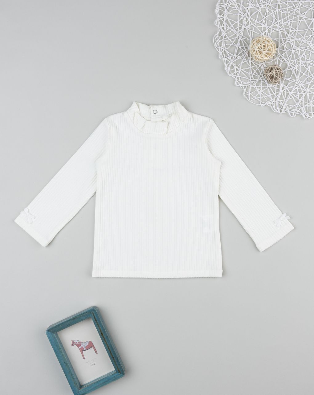 Lupetto bimba bianco