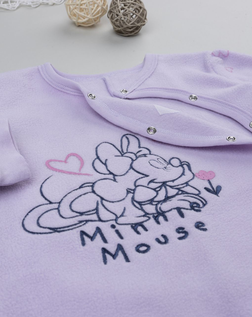 Pigiamone bimba lilla con stampa