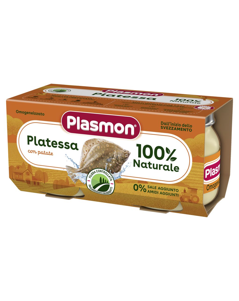Omogeneizzato platessa 2x80g - plasmon