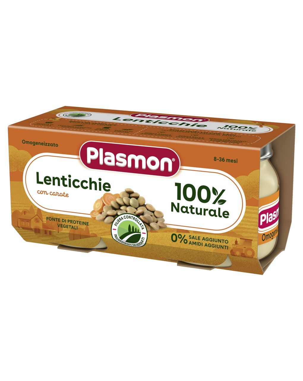 Omogeneizzato lenticchie – 2x80g - plasmon