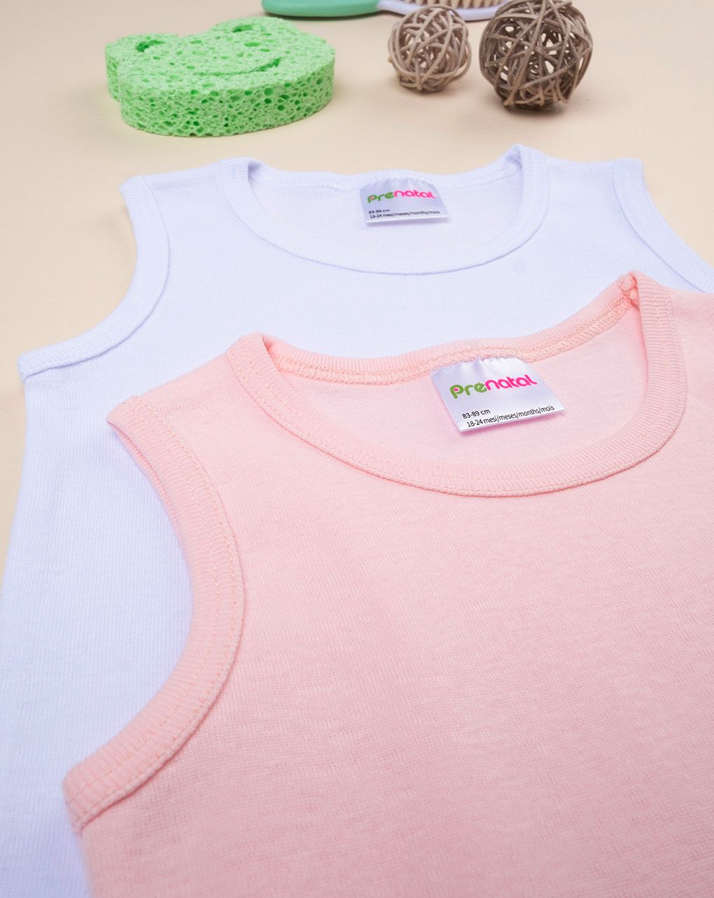 Pack x2 body canotta bimba