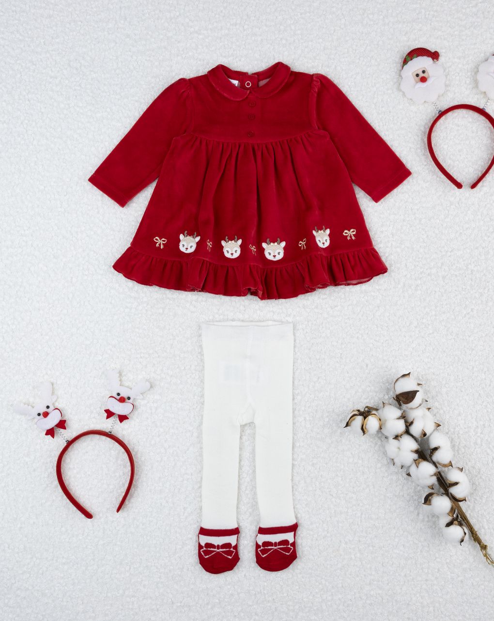 Completo vestito/collant bimba natale