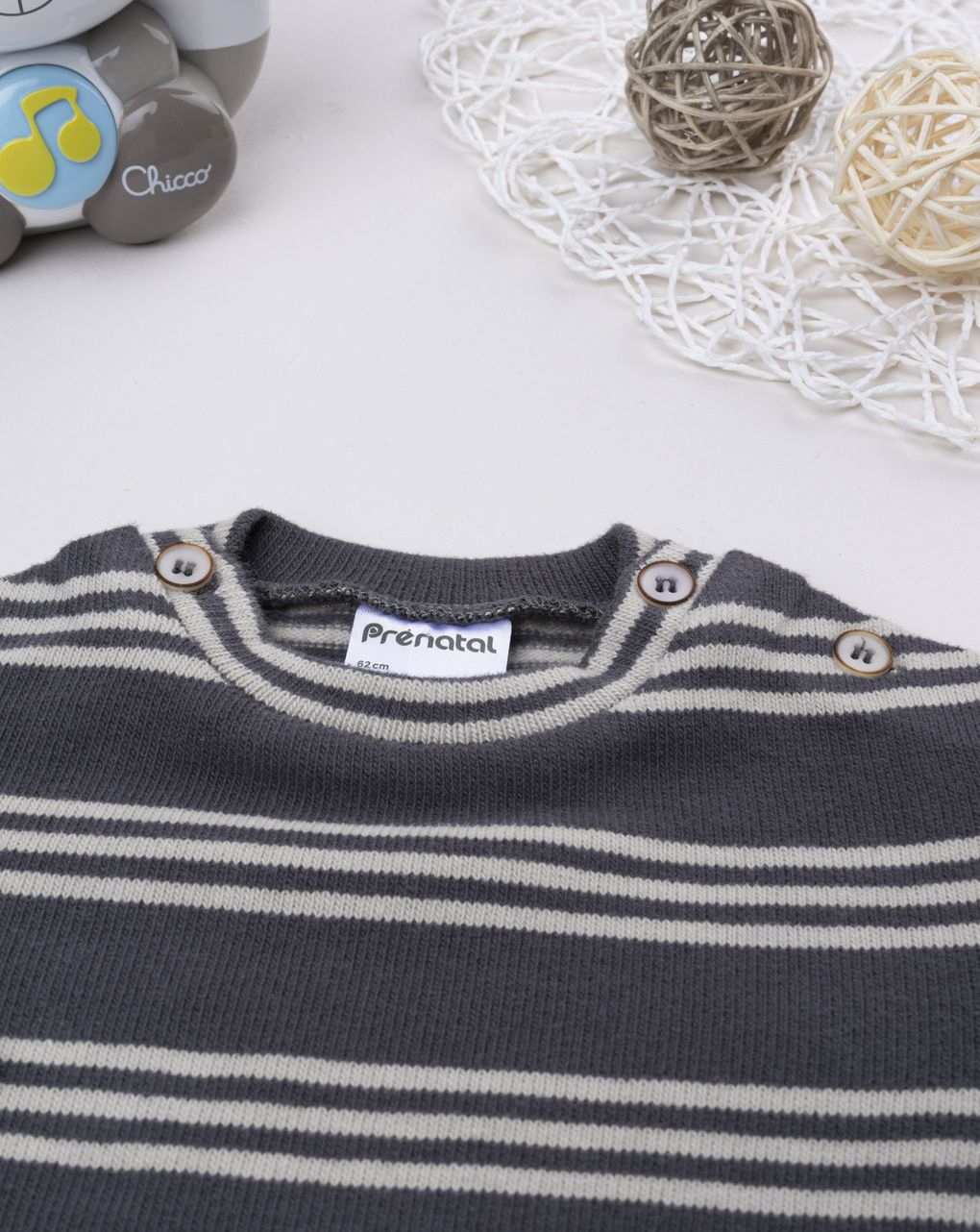 Maglia bimbo grigia/blu